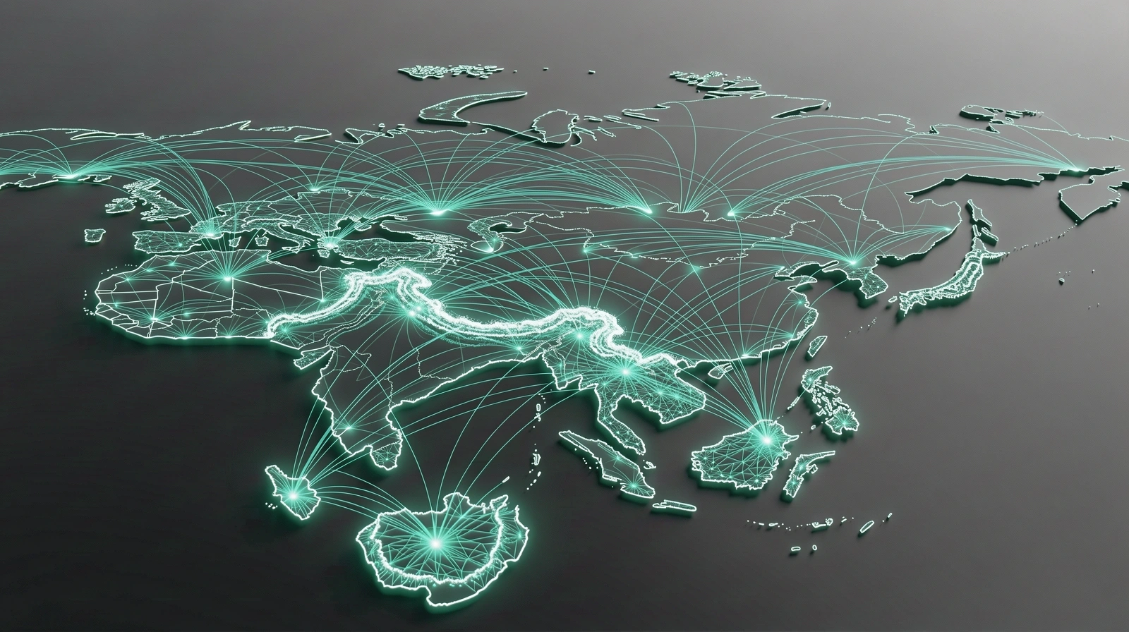 Asian financial connectivity map